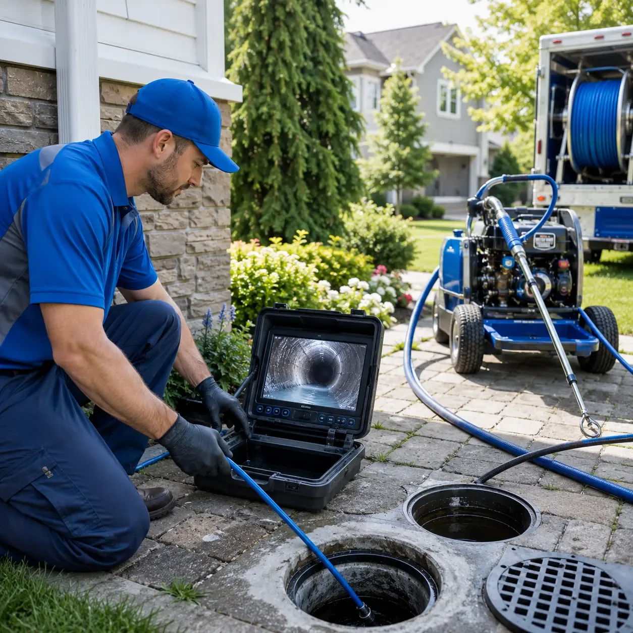 Outdoor drain cleaning professionals serving Woodbridge, VA