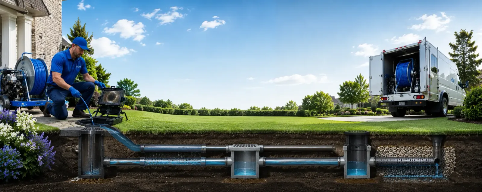 Outdoor drain cleaning information for Woodbridge, VA
